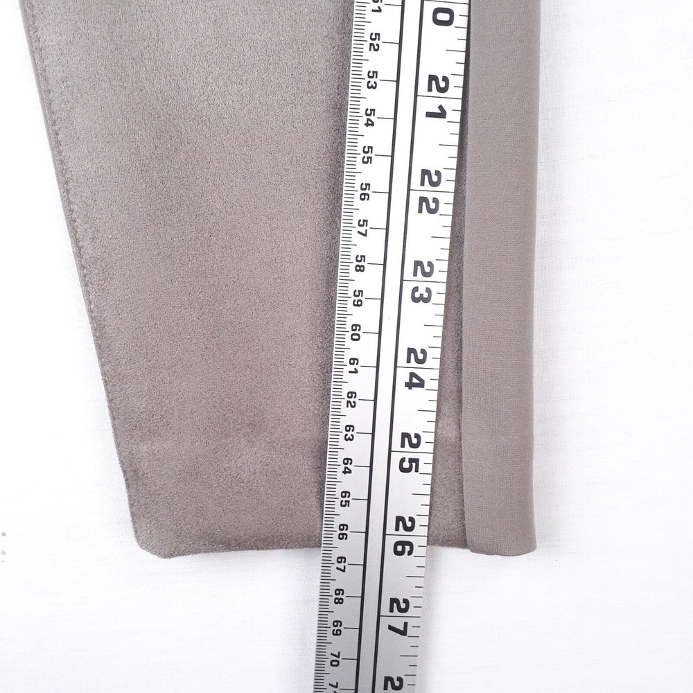 Chicos‎ Womens Beige Taupe Suede Front Ponte Leggings Pants Size12 - Picture 9 of 10